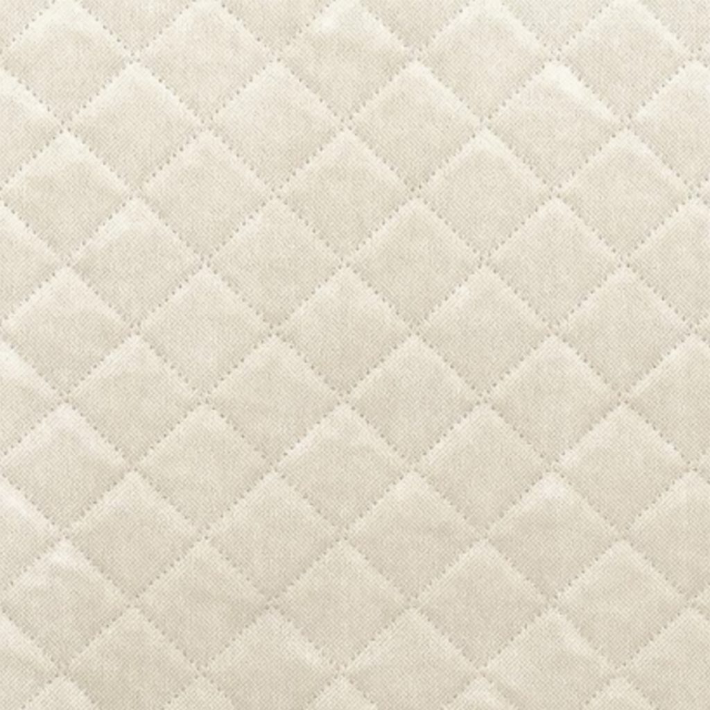 Fabric 1- Quilted velvet Cream