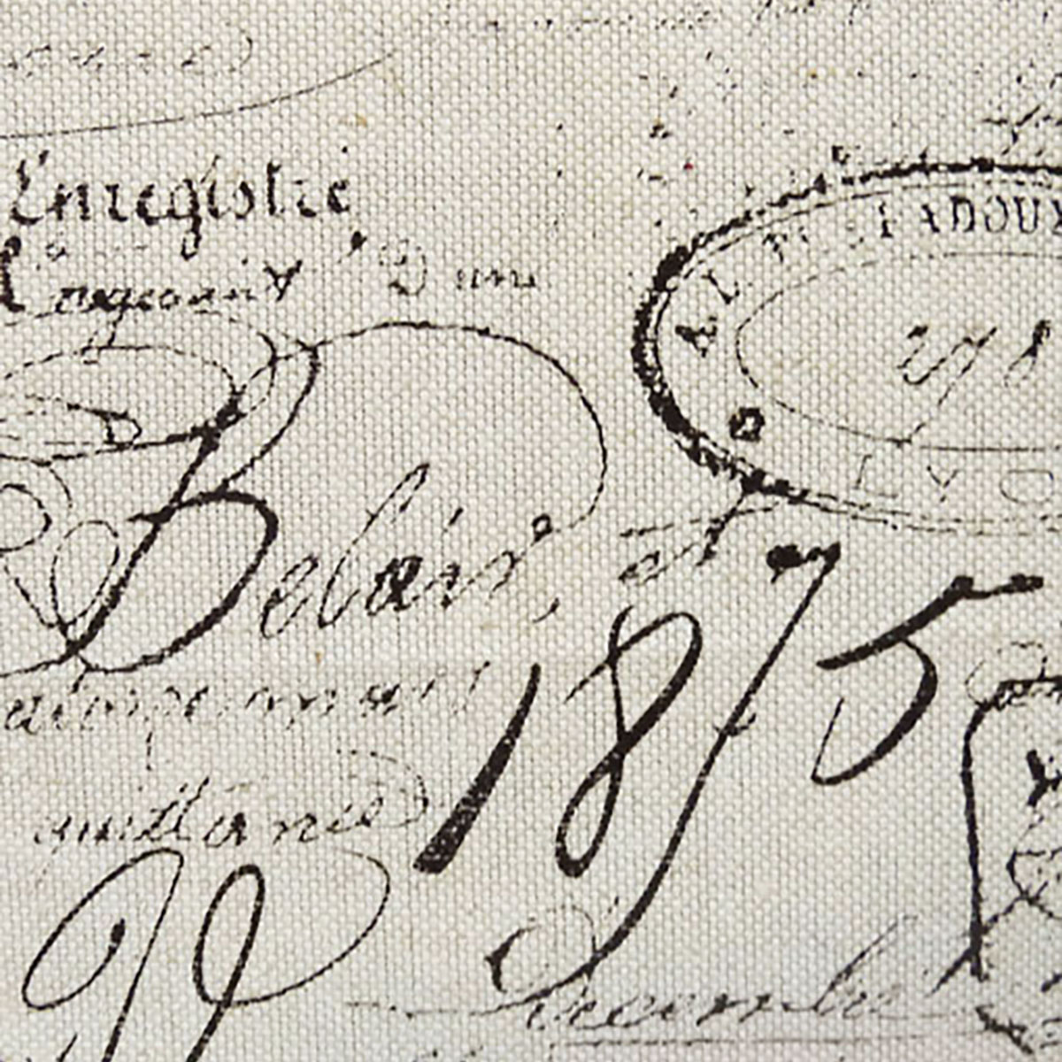 Fabric 28 - French Script Natural