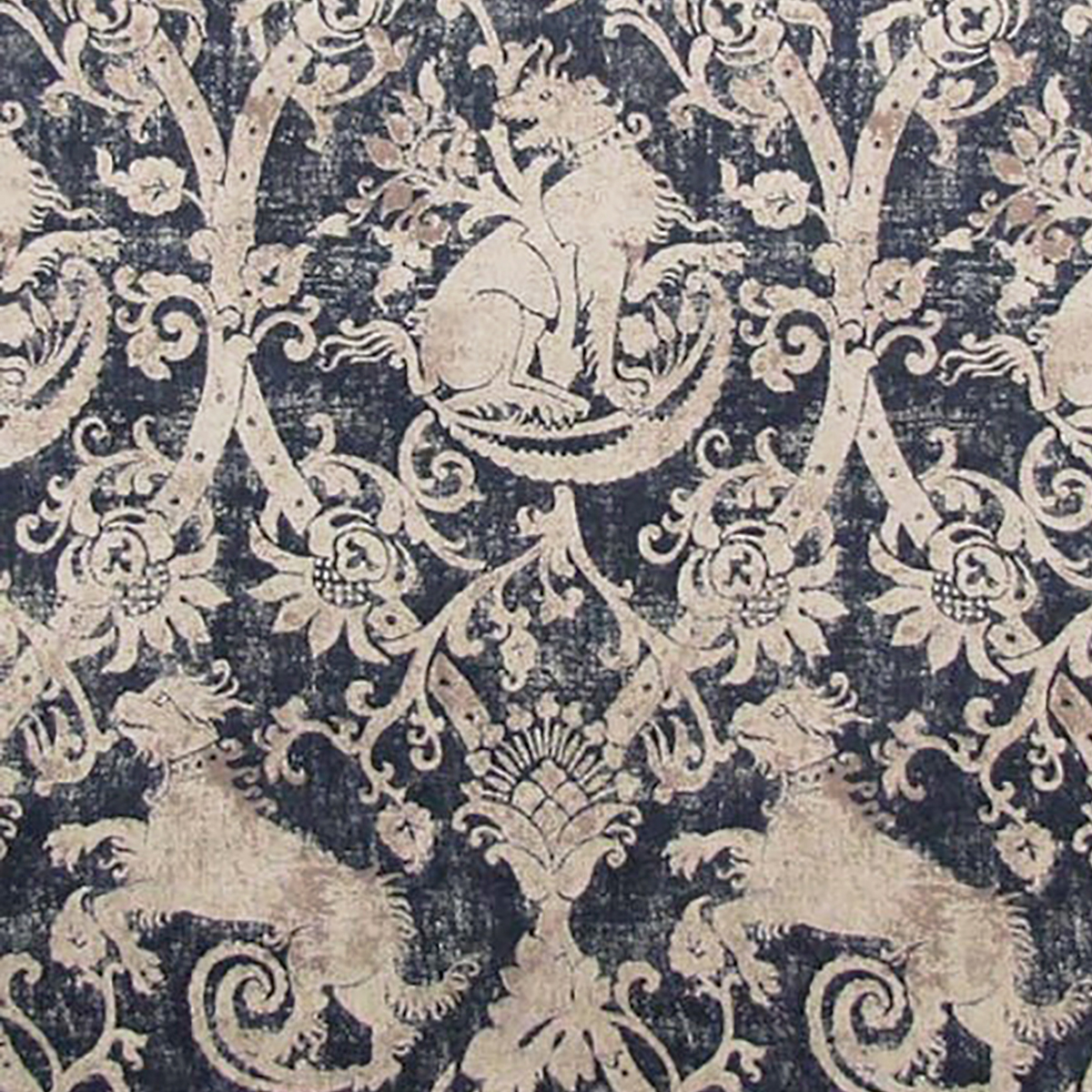 Fabric 30 - Classical Pattern Indigo